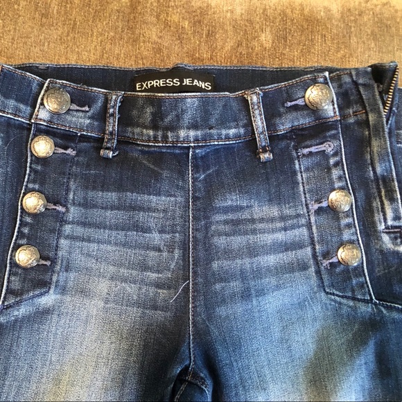 Express stretch fit and flare jeans - size 4L. - Picture 2 of 2